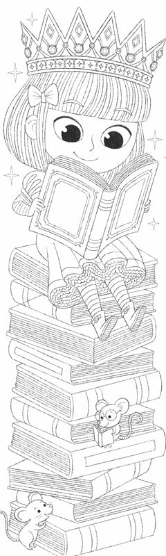 30 marque-pages à colorier - Princesses féeriques