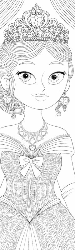 30 marque-pages à colorier - Princesses féeriques