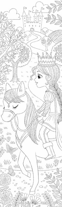 30 marque-pages à colorier - Princesses féeriques