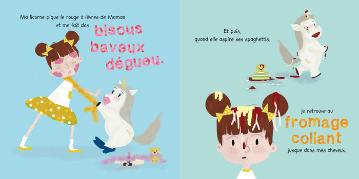 Ma licorne fait des prouts à paillettes