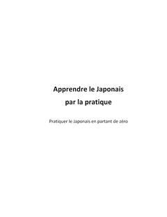 Apprendre le japonais par la pratique