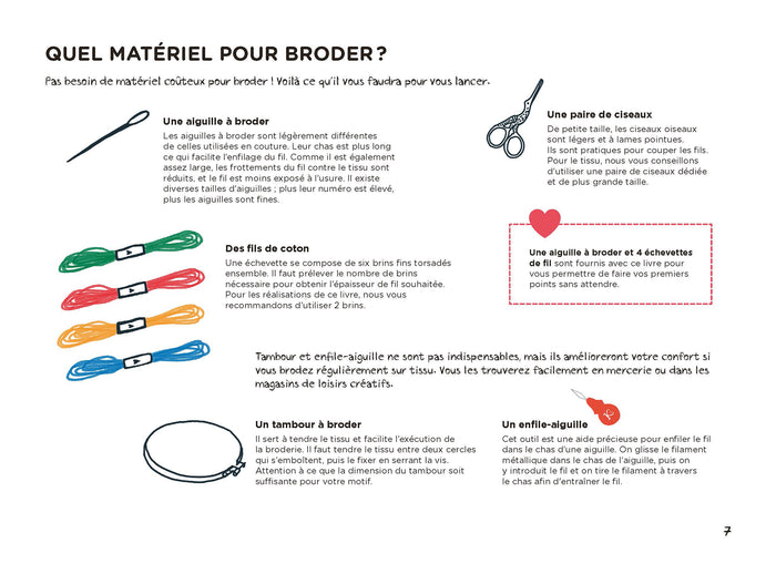 Le livre à broder