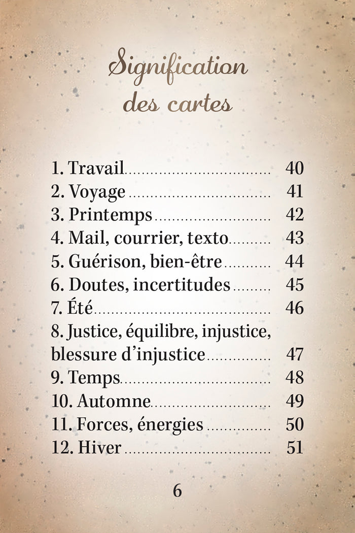 Channel Betty - Cartes oracle