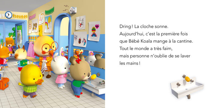 Bébé Koala mange à la cantine