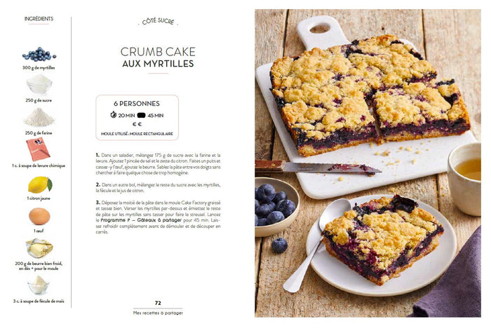 Les recettes de Sandra avec Cake Factory