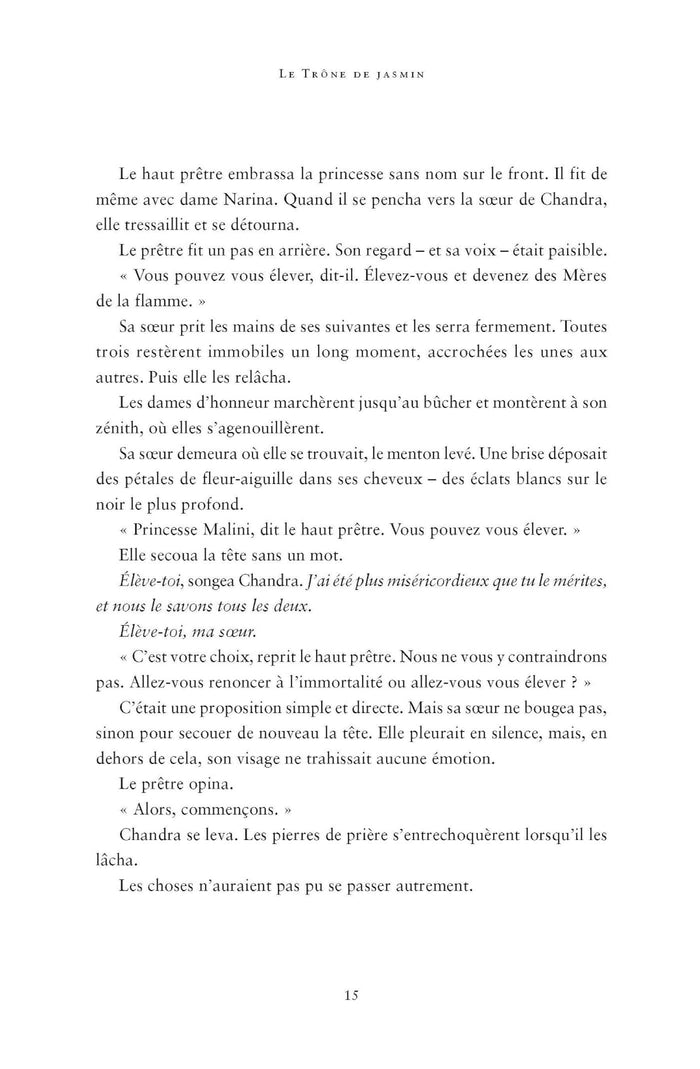 Le trône de jasmin (Les Royaumes ardents, Tome 1)