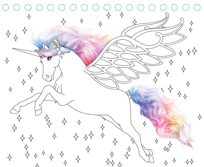 Licorne de rêve - Mini-carnet Magie des paillettes