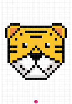 Coloriages mystères pixels et codes Animaux