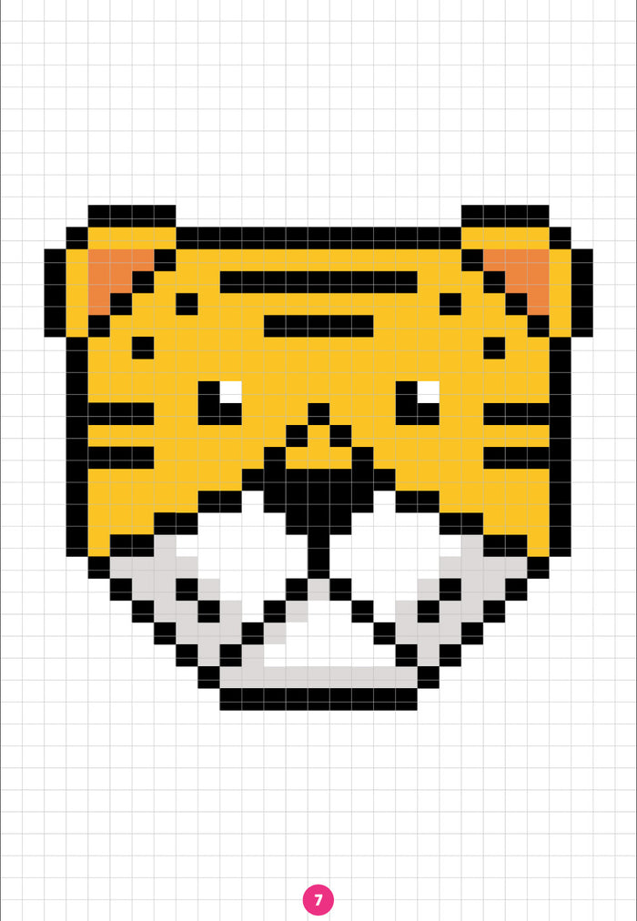 Coloriages mystères pixels et codes Animaux