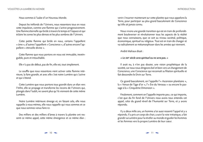 Vous êtes la lumière du monde