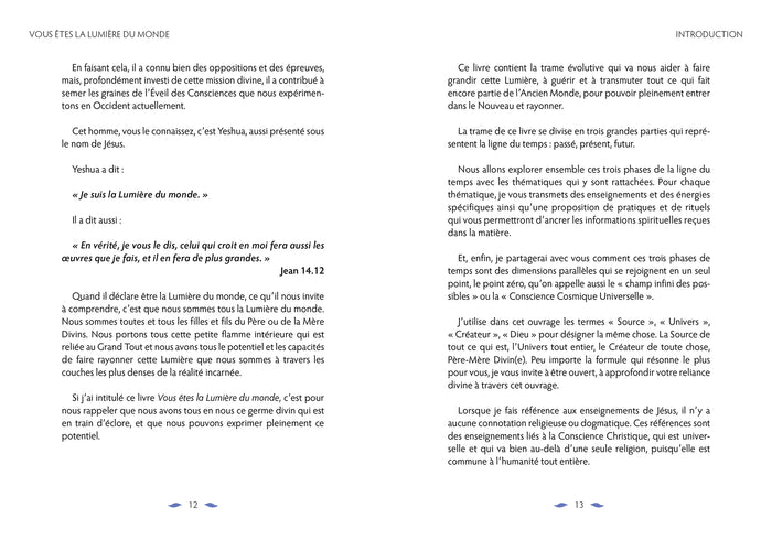 Vous êtes la lumière du monde