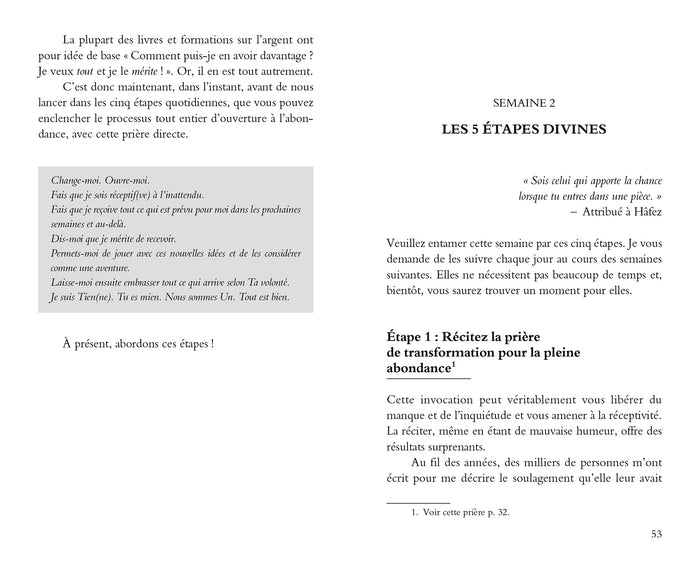 Le secret de l'abondance