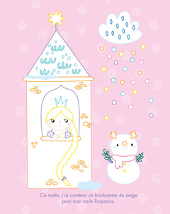 Mes tableaux à colorier strass - Princesse de l'hiver