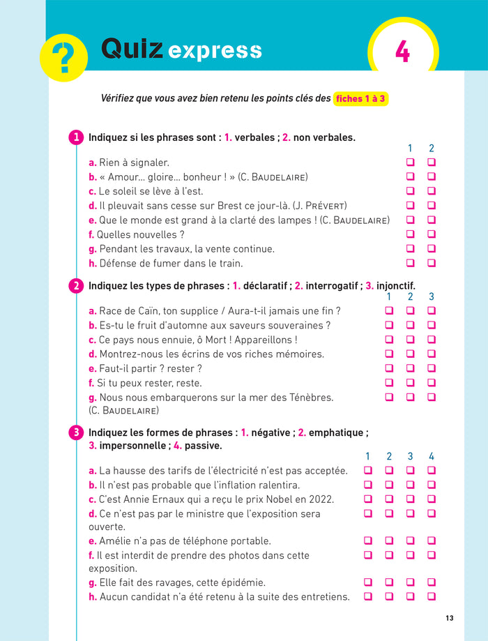 Hatier CRPE - Fiches de Français - Epreuve écrite