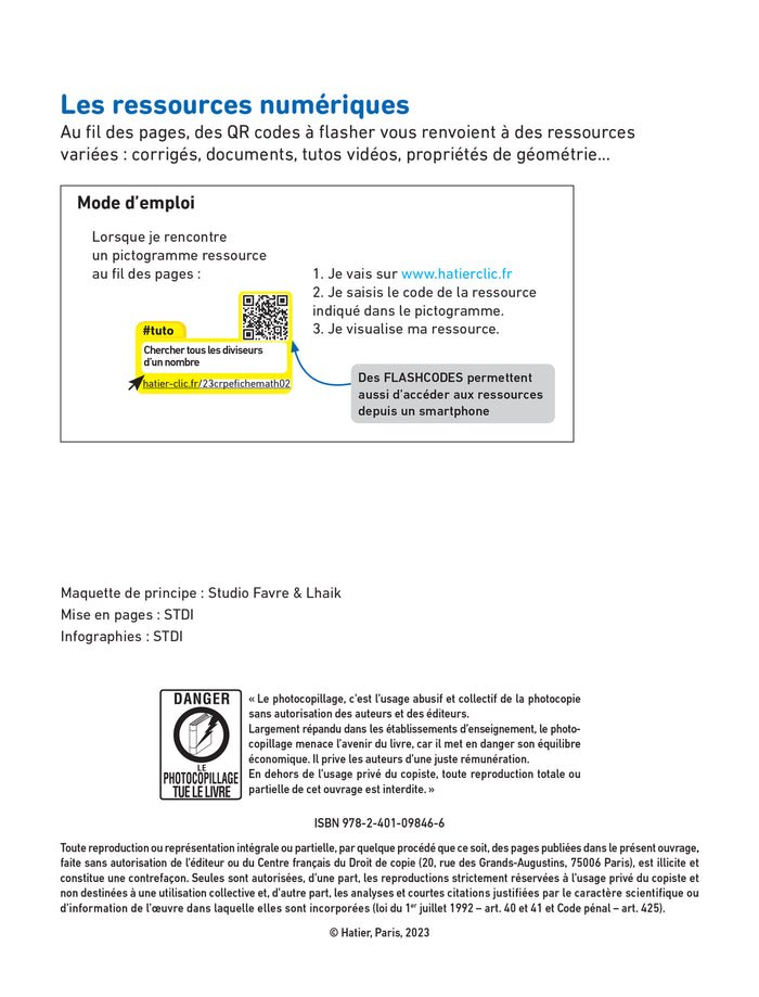 Hatier CRPE - Fiches de Maths - Epreuve écrite 2024/2025