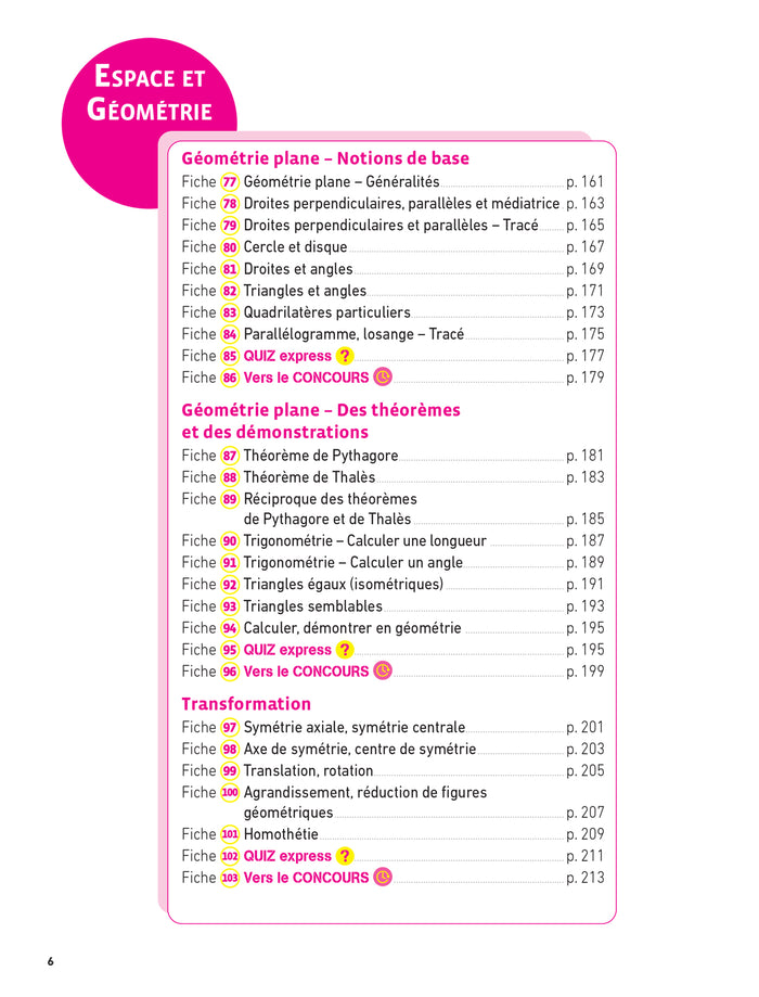 Hatier CRPE - Fiches de Maths - Epreuve écrite 2024/2025