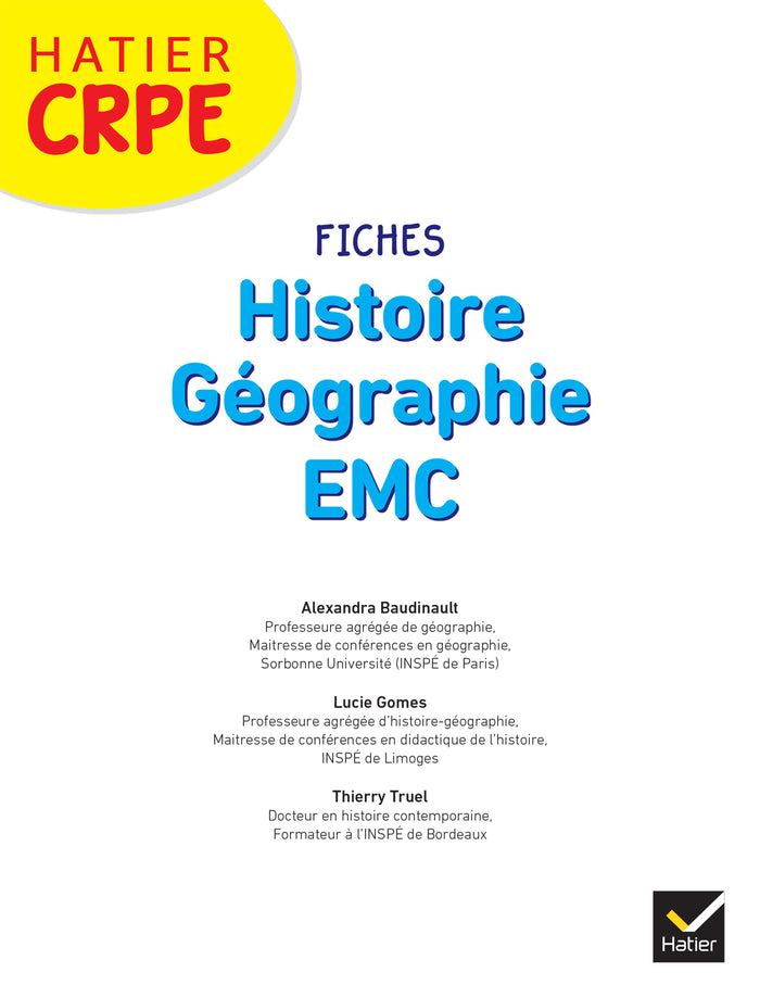 Hatier CRPE - Fiches d'histoire géographie EMC