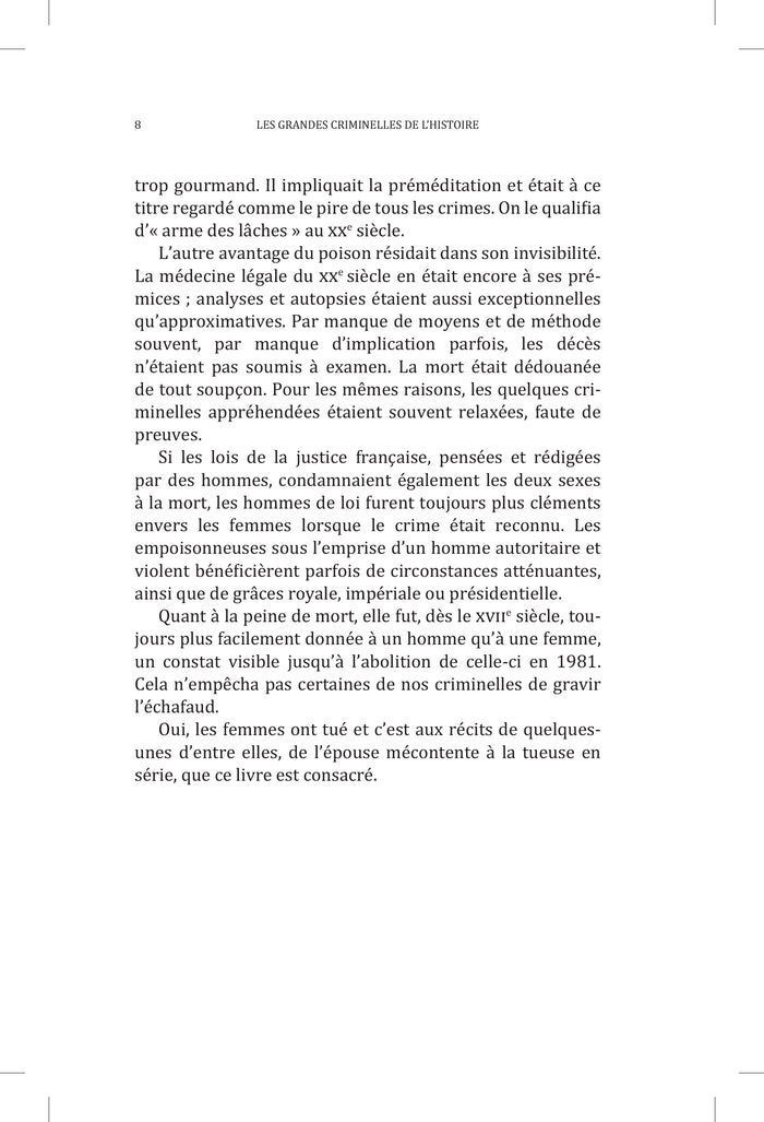 Les grandes criminelles de l'Histoire