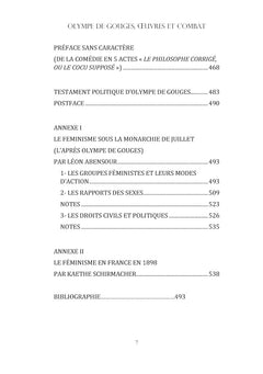 Olympe de Gouges : Oeuvres et combat