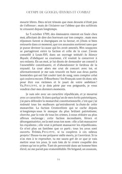 Olympe de Gouges : Oeuvres et combat