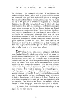 Olympe de Gouges : Oeuvres et combat