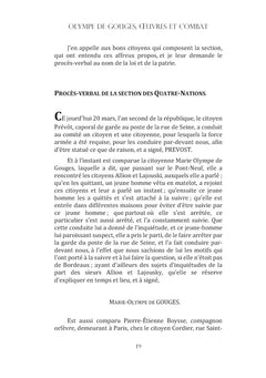 Olympe de Gouges : Oeuvres et combat