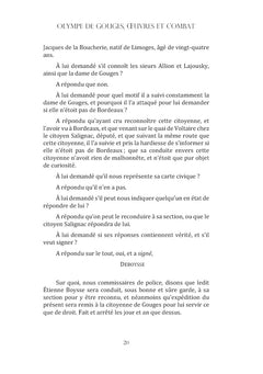 Olympe de Gouges : Oeuvres et combat