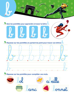 Miraculous - Mon cahier effaçable - J'écris les lettres minuscules