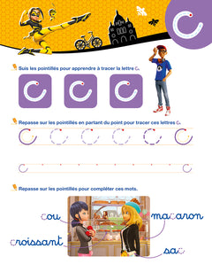 Miraculous - Mon cahier effaçable - J'écris les lettres minuscules