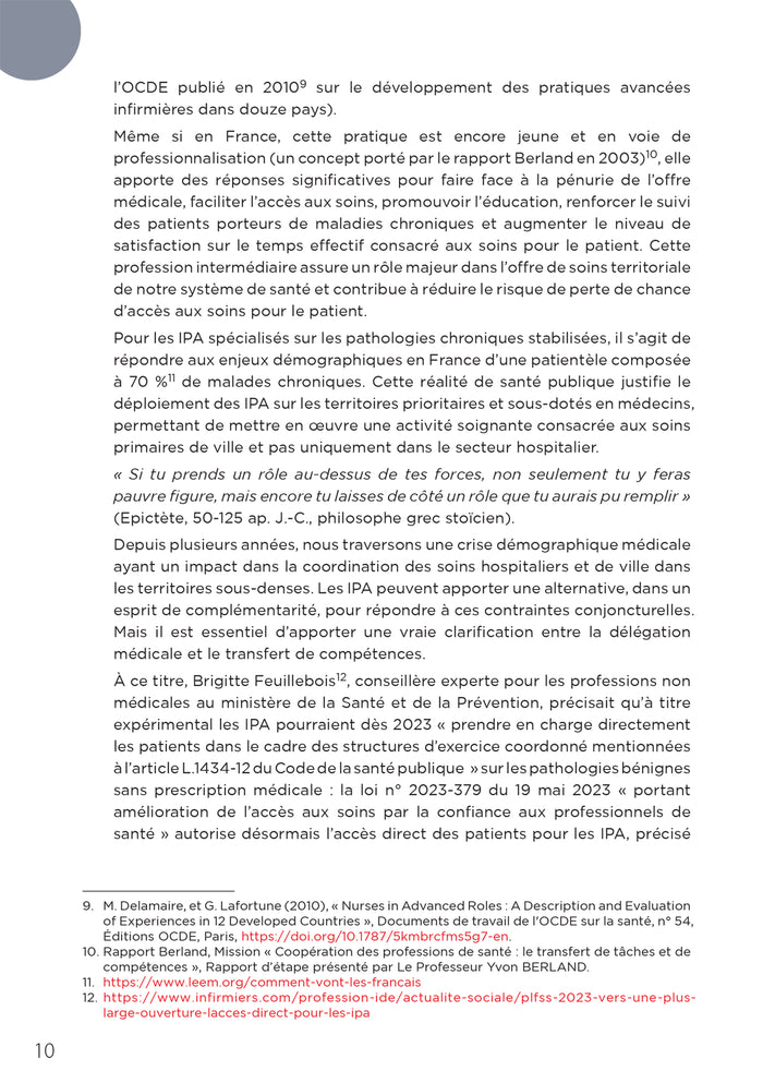 Infirmier en Pratique Avancée - IPA - Pathologies chroniques stabilisées