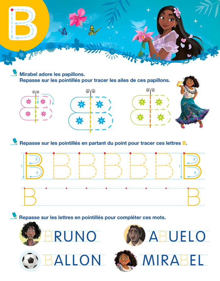 Disney - Encanto - Mon cahier effaçable - J'écris les lettres majuscules (3-6 ans)