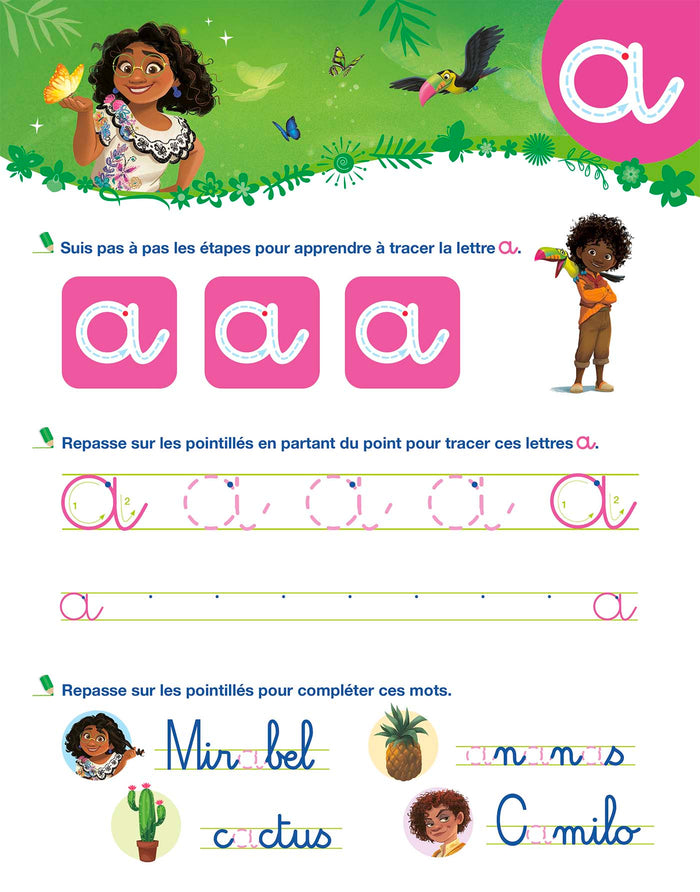 Disney - Encanto - Mon cahier effaçable - J'écris les lettres minuscules (4-6 ans)