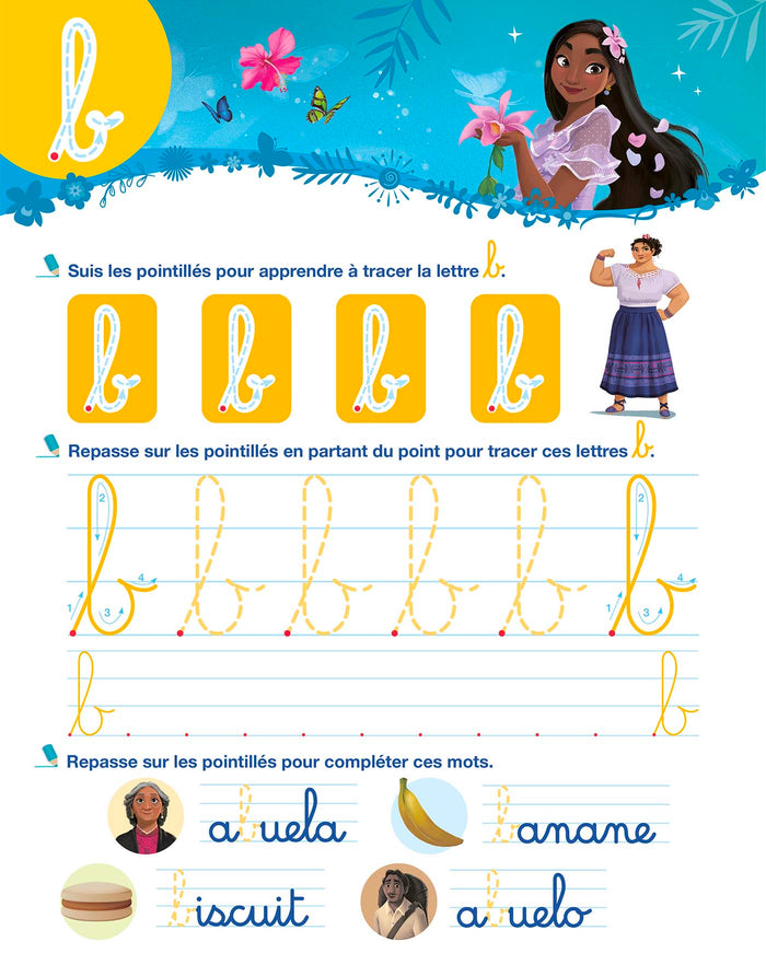 Disney - Encanto - Mon cahier effaçable - J'écris les lettres minuscules (4-6 ans)