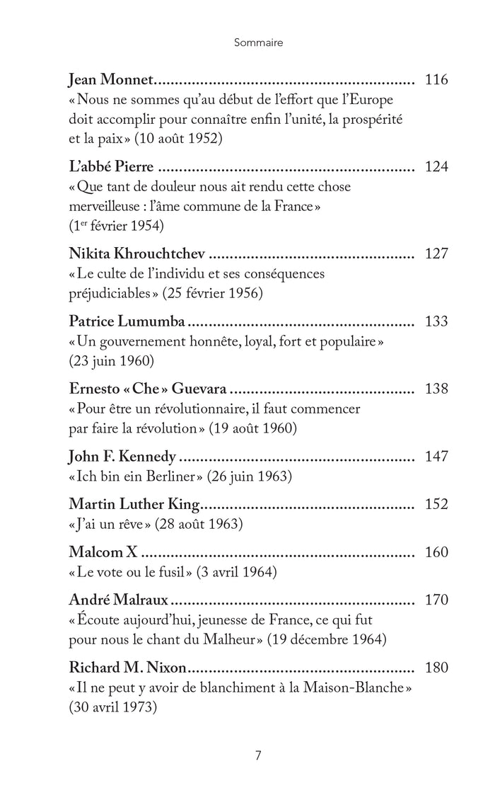 50 discours qui ont marqué notre époque