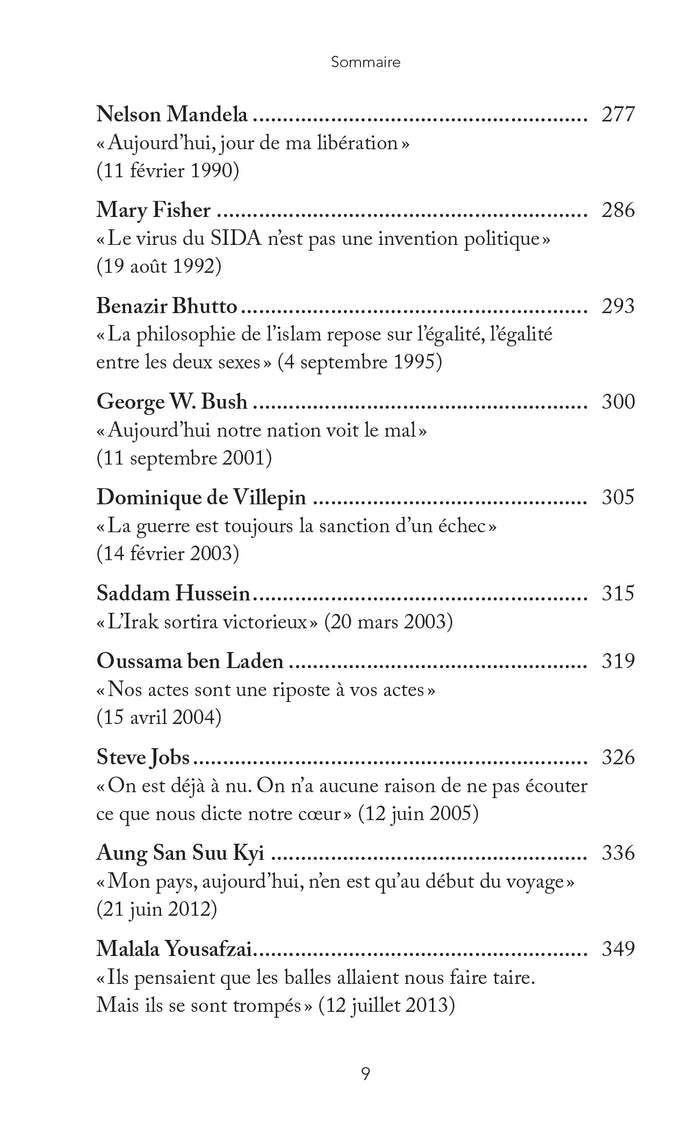 50 discours qui ont marqué notre époque