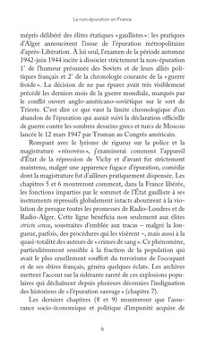 la non-épuration en France