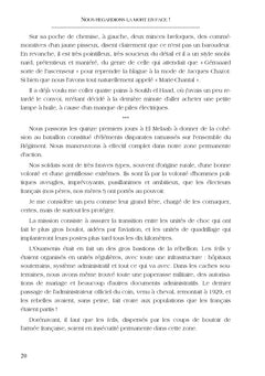 Nous regardions la mort en face!