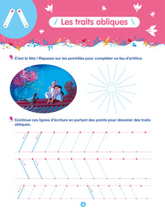 Mon cahier effaçable - Mes premiers tracés, formes et dessins