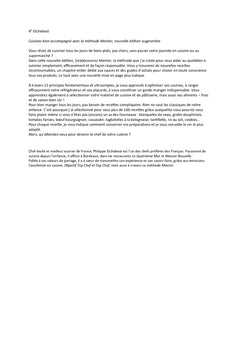 Cuisinez bien accompagné avec ma méthode Mentor