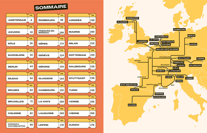 30 city-trips en train en Europe