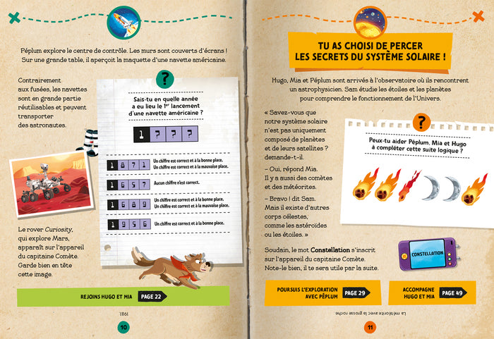 Enquête mystère - Dans l'espace