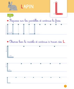 Mon cahier d'écriture grandes lettres dès 3 ans