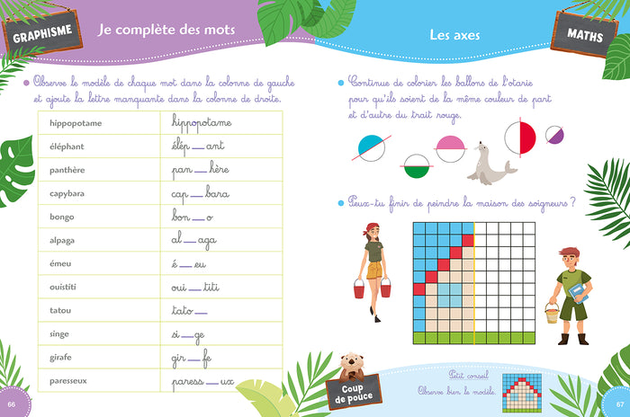 Ma maternelle avec une saison au zoo - Grande section