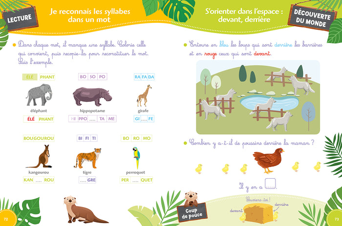 Ma maternelle avec une saison au zoo - Grande section
