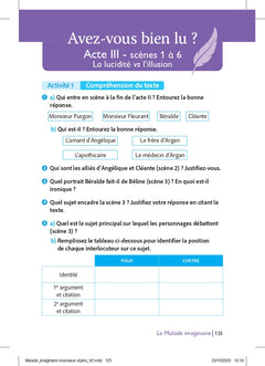 PCL collège - Le Malade imaginaire