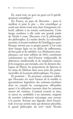 De la vérité dans les sciences