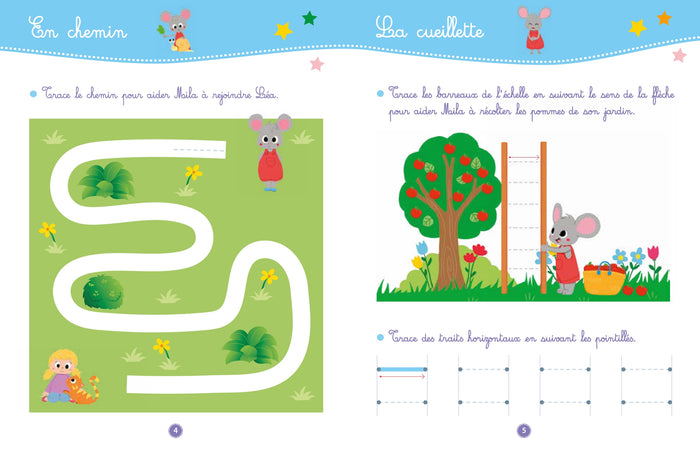 Mon petit cahier d'écriture - Mes premiers tracés