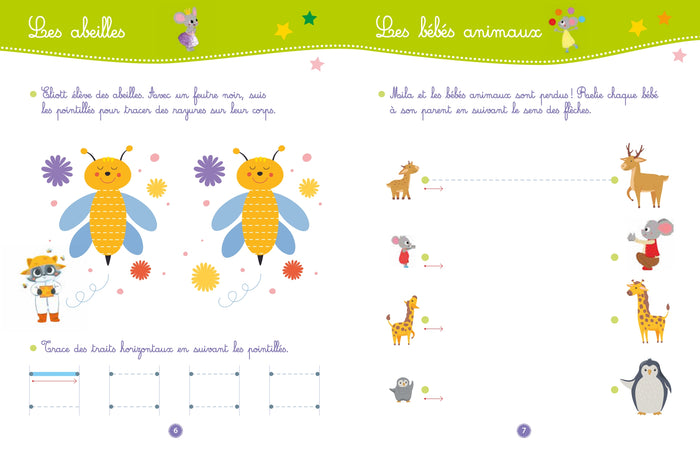 Mon petit cahier d'écriture - Mes premiers tracés