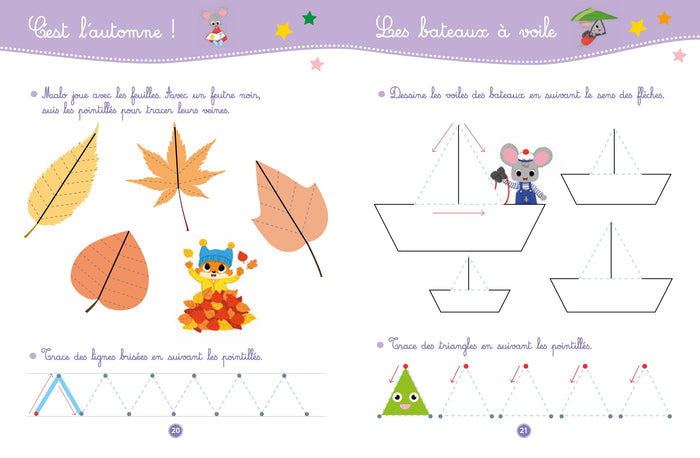 Mon petit cahier d'écriture - Mes premiers tracés