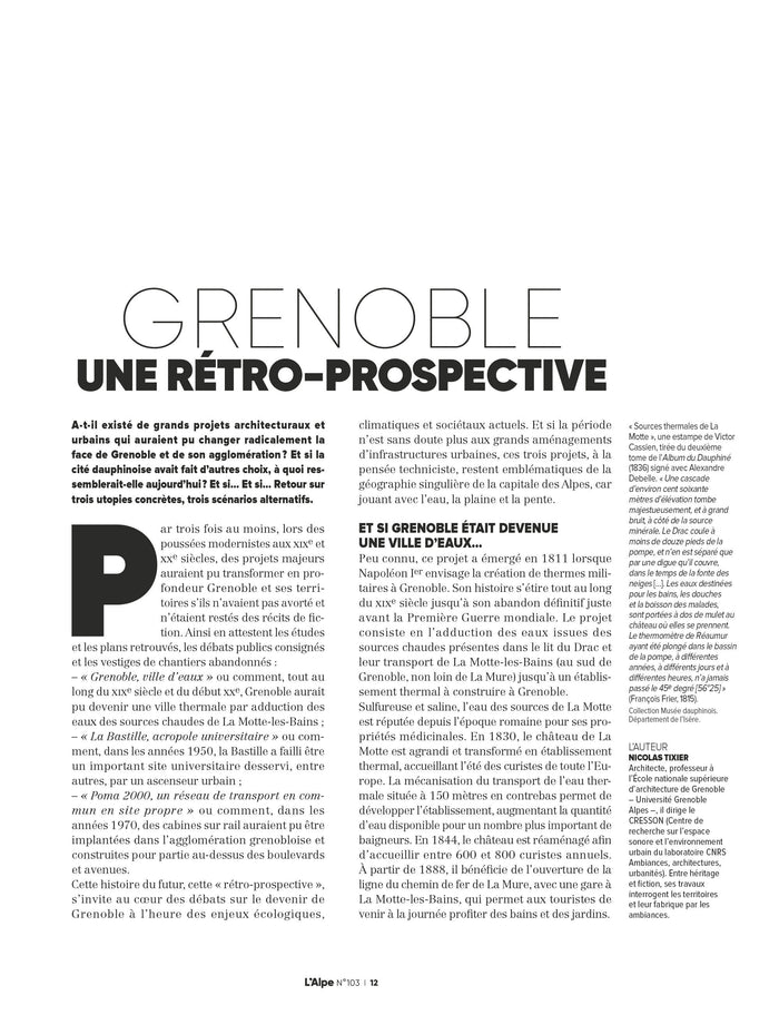 L'Alpe 103 - Architectures